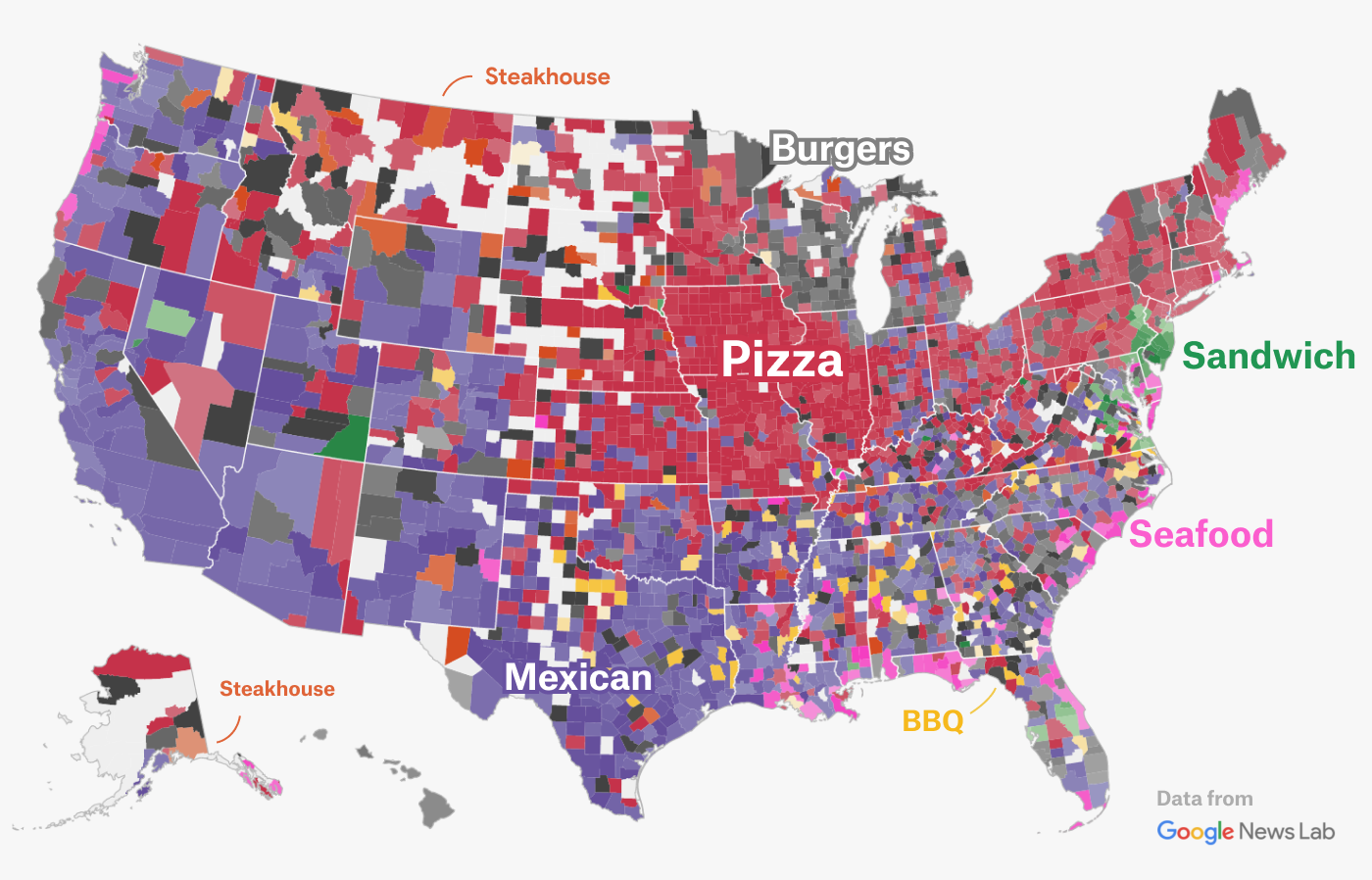 Mapping the US Gastronomic Borders