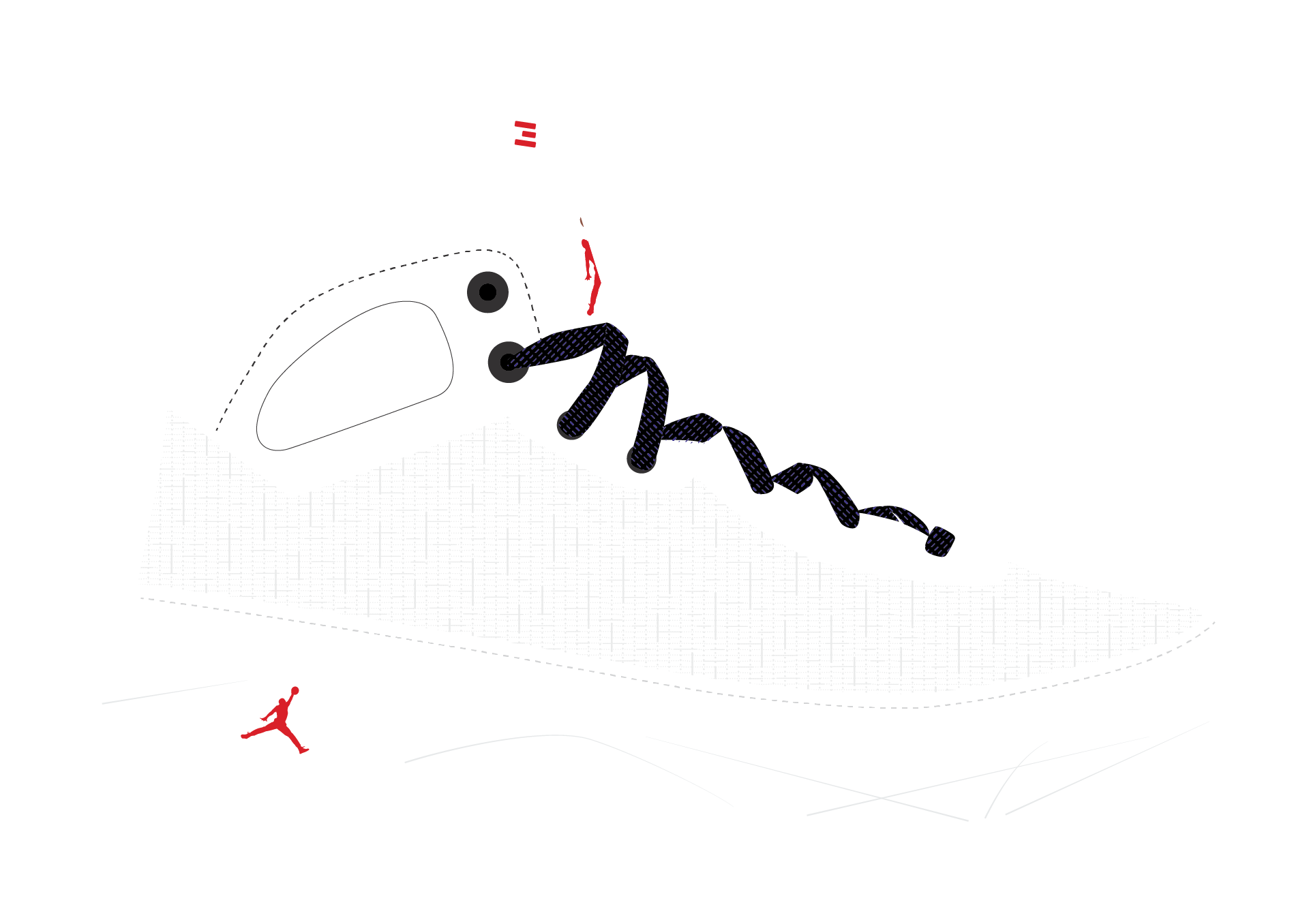 Jordan Custom Double Swoosh, White Laces 1