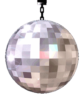 spinning disco ball