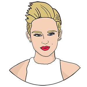 Miley Cyrus portrait