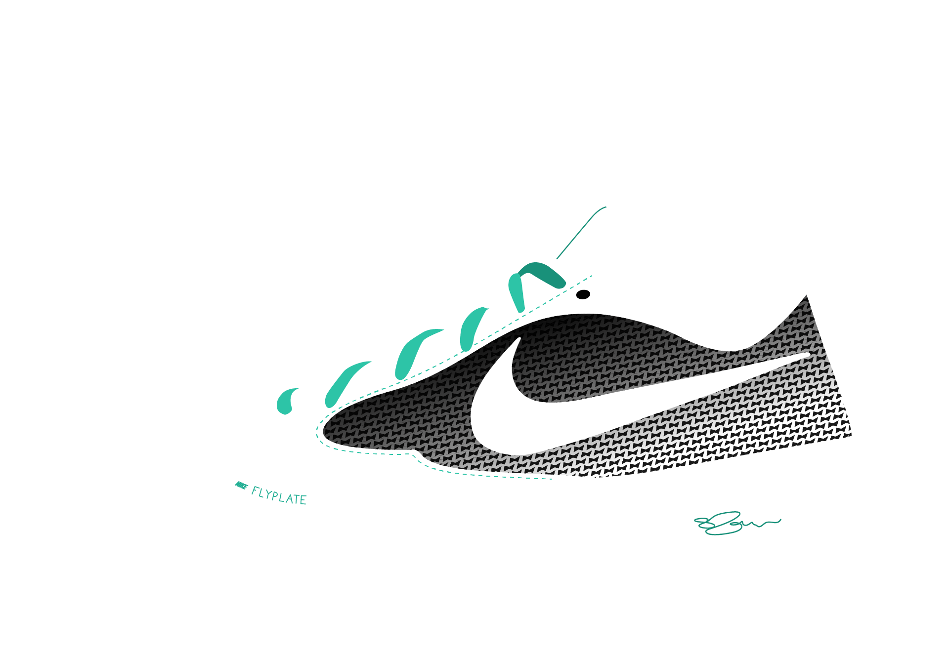 shoe details like stitches, logos, and writing for the Sabrina 4