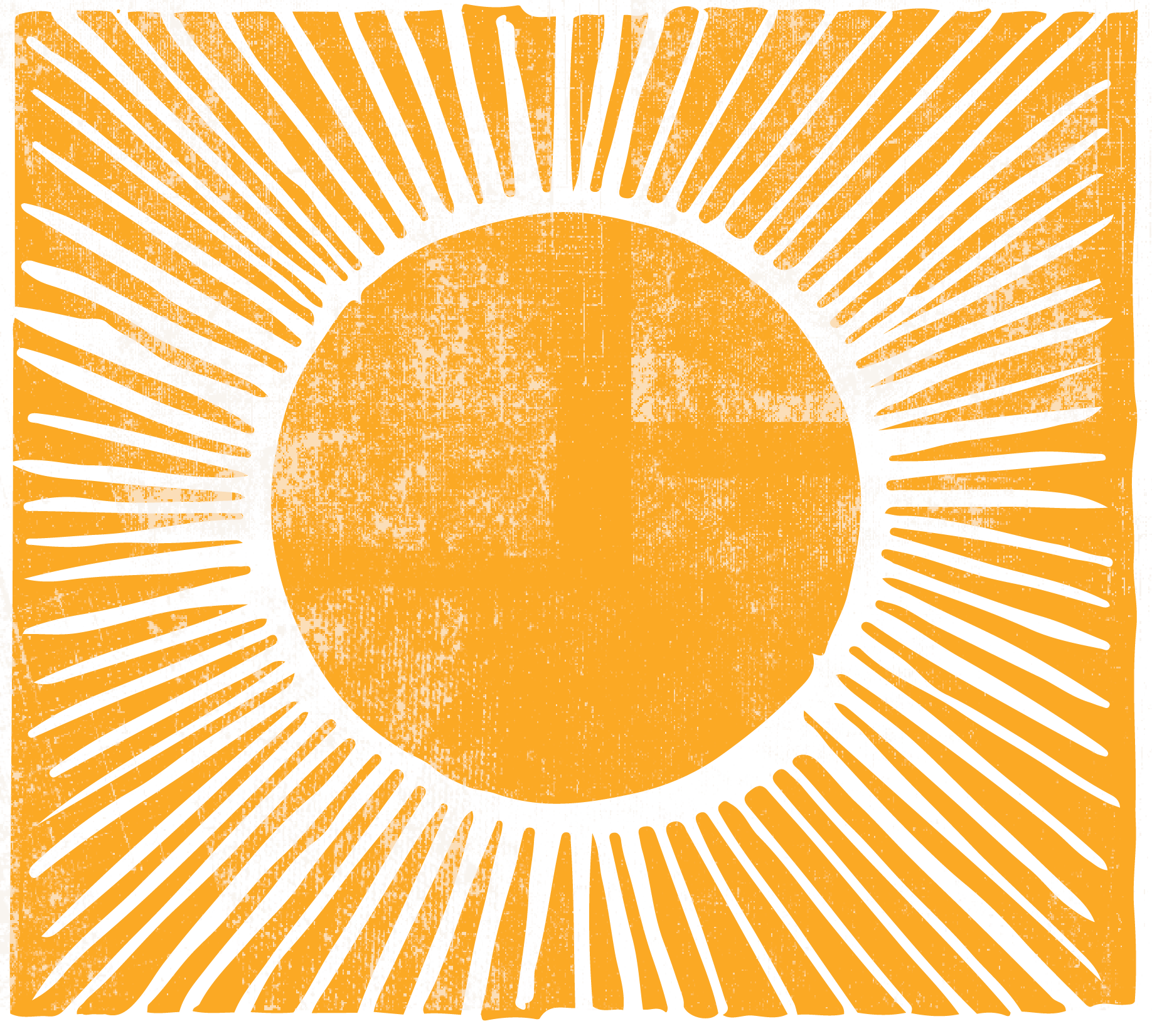 letterpress sunburst texture