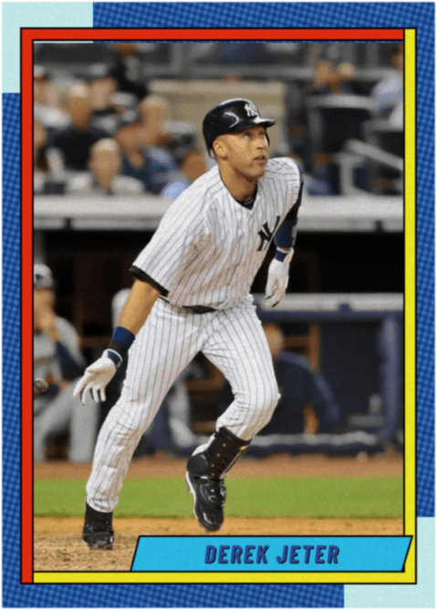 Baseball card of Derek Jeter