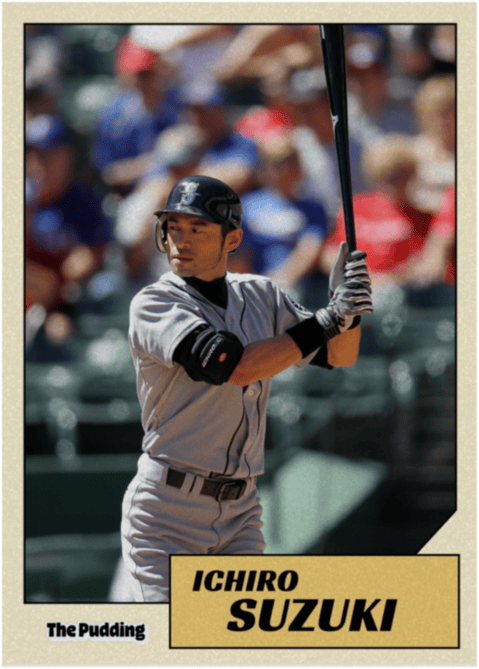 Baseball card of Ichiro Suzuki