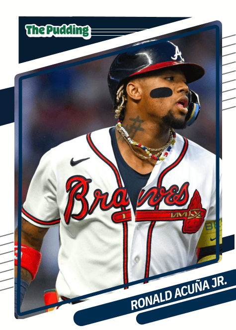 Baseball card of Ronald Acuña Jr.