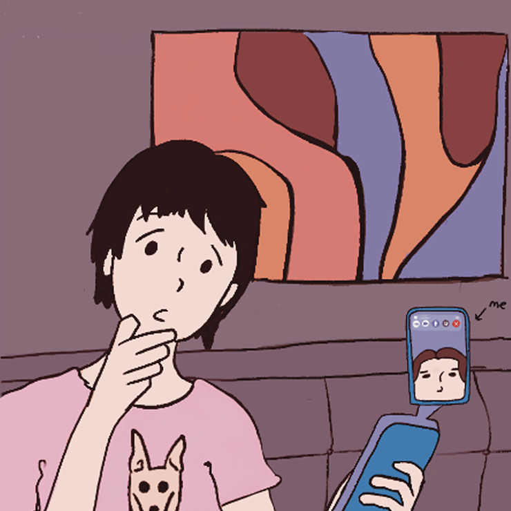 Haimei calling her daughter
