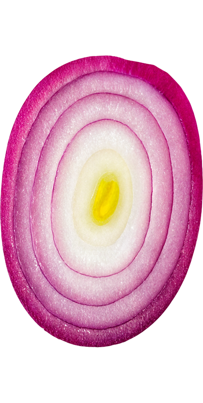 O styled as an Onion