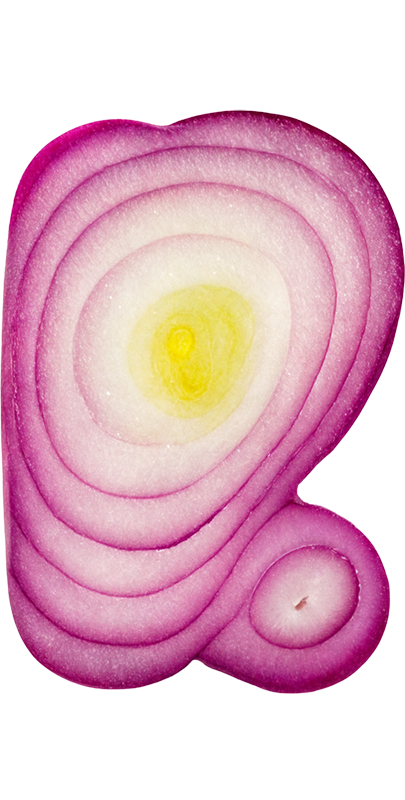R styled as an Onion