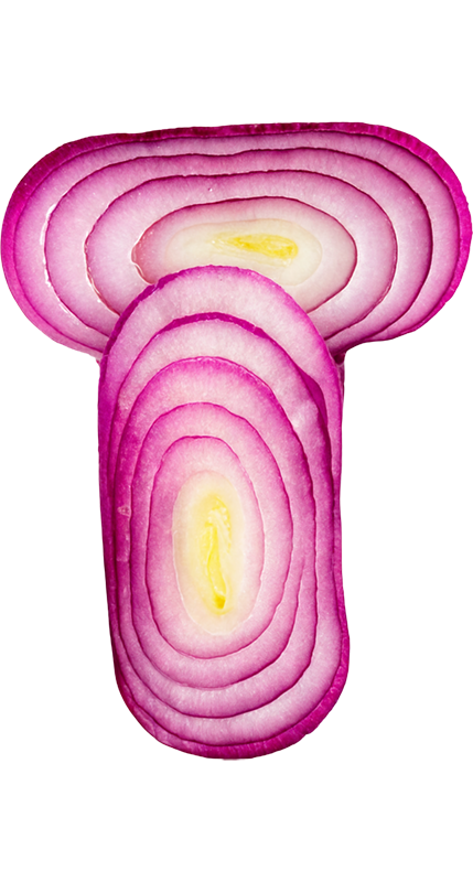 T styled as an Onion