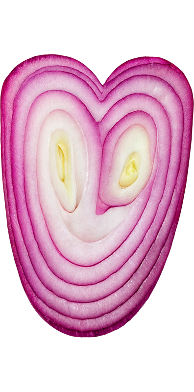 V styled as an Onion