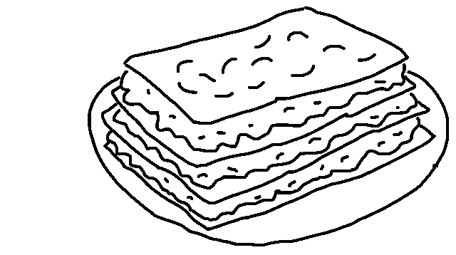 illustration of lasagna