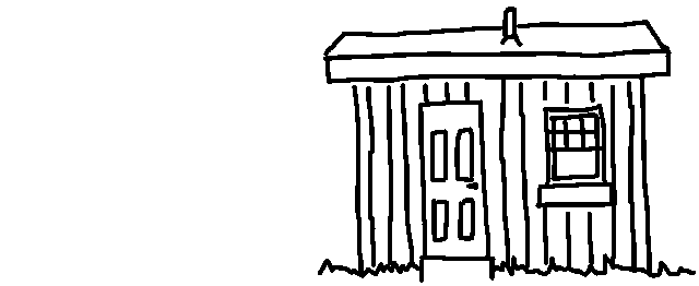 illustration of shed