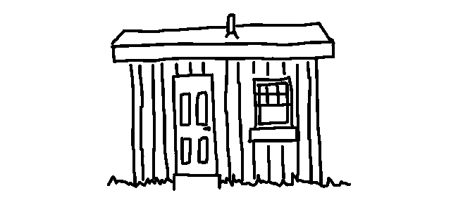 illustration of shed