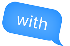 text bubbel: with