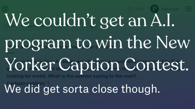 Help a Computer Win the New Yorker Cartoon Caption Contest