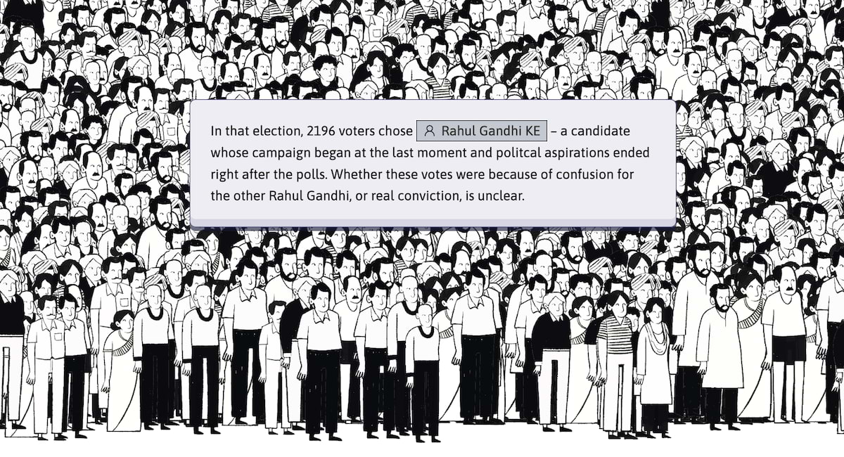 a crowd of people with a text overlay